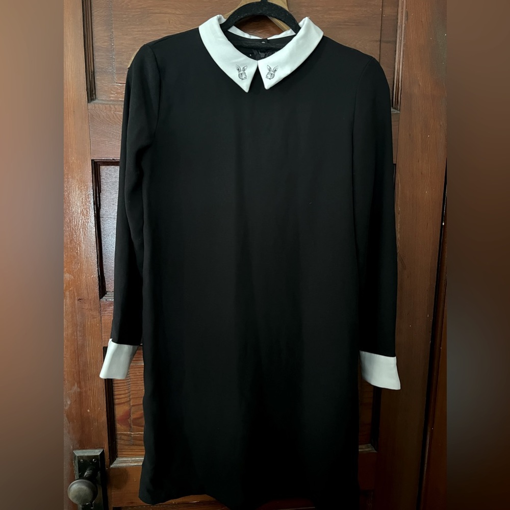 Victoria Beckham “Wednesday adams” bunny collar dress xl